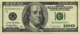 USA / United States P.503r 100 Dollars 1996 * Ersatznote /replacement (3+) 