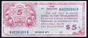 USA / United States P.M13 5 Dollars (1947) Serie 471 (3+) 