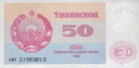 Usbekistan / Uzbekistan P.66 50 Sum 1992 (1) 