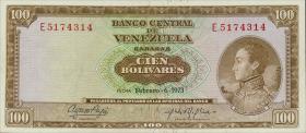 Venezuela P.48j 100 Bolivares 1973 (1) 