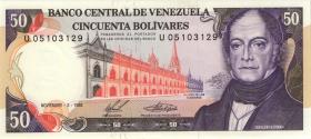 Venezuela P.065b 50 Bolivares 1988 (1) 