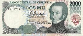 Venezuela P.077c 2000 Bolivares 1998 (1) 