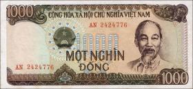 Vietnam / Viet Nam P.102 1000 Dong 1987 (1) 