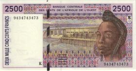 West-Afr.Staaten/West African States P.712Kc 2500 Francs 1994 (1) 