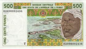 West-Afr.Staaten/West African States P.810Tk 500 Francs 2000 (1) 