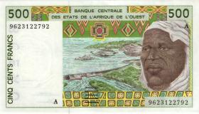 West-Afr.Staaten/West African States P.110Af 500 Francs 1996 (1) 