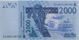 West-Afr.Staaten/West African States P.116Au 2000 Francs 2021 (1) 