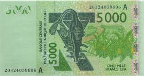 West-Afr.Staaten/West African States P.Neu 5000 Francs 2020 (1) 