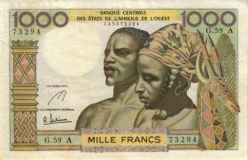 West-Afr.Staaten/West African States P.103Ae 1000 Francs o.D. (3) 