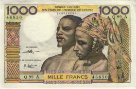 West-Afr.Staaten/West African States P.103Ai 1000 Francs o.D. (2) 