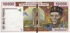 West-Afr.Staaten/West African States P.314Cf 10000 Francs 1998 (1) 