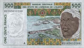 West-Afr.Staaten/West African States P.110Am 500 Francs 2002 (1) 