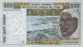 West-Afr.Staaten/West African States P.810Ta 500 Francs 1991 (1/1-) 