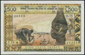West-Afr.Staaten/West African States P.102Am 500 Francs (1959-64) (1) 