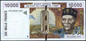 West-Afr.Staaten/West African States P.214Bc 10000 Francs 1995 (1) 