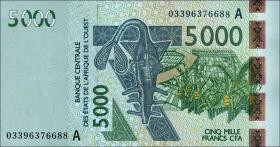 West-Afr.Staaten/West African States P.117Aa 5000 Francs 2003 (1) 