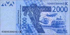 West-Afr.Staaten/West African States P.716Ka 2000 Francs 2003 (1) 