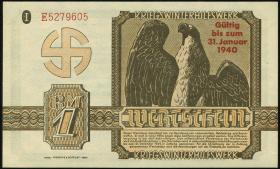 WHW-10 Winterhilfswerk 1 Reichsmark 1939/40 mit Überdruck (1) 