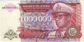 Zaire P.45a 1.000.000 Zaires 15.3.1993 (1) low number 