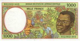 Zentral-Afrikanische-Staaten / Central African States P.502Nc 1000 Fr. 1995 (1) 