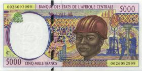 Zentral-Afrikanische-Staaten / Central African States P.104Cf 5000 Francs 2000 (1) 
