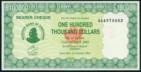 Zimbabwe P.031 100000 Dollars 2005 (1) 
