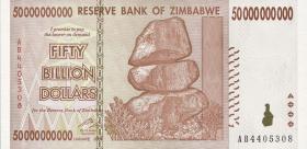 Zimbabwe P.087 50 Billion Dollars 2008 (1) 