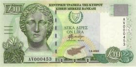 Zypern / Cyprus P.62d 10 Pounds 2003 (1) 