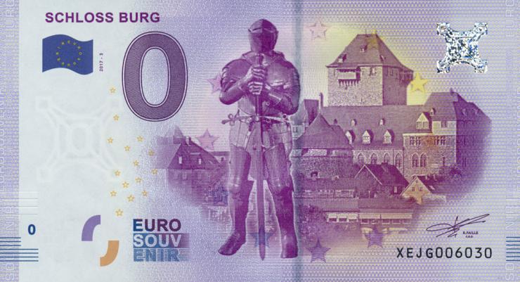 0 Euro Souvenir Schein Schloss Burg I (1) 