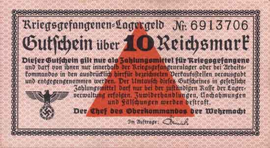 R.521a: Kriegsgefangenengeld 10 Reichsmark o.J. (2) 