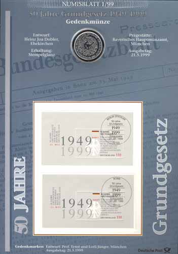 1999/1 Grundgesetz - Numisblatt 