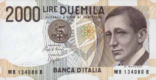 Italien / Italy P.115 2000 Lire 1990 (1) 
