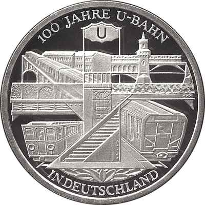 Deutschland 10 Euro 2002 U-Bahn PP 