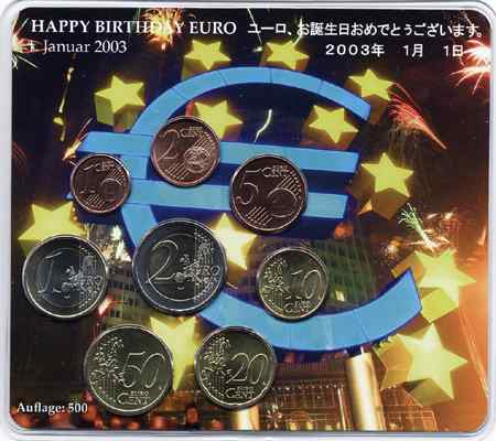 A-025a Euro-KMS 2003 A Happy Birthday Euro/ Japan 