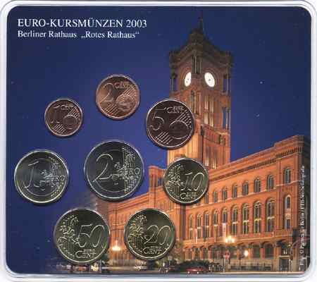 A-028 Euro-KMS 2003 A Historische Motive: Rotes Rathaus 