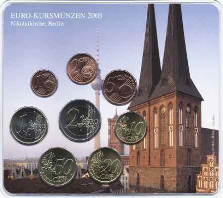 A-027 Euro-KMS 2003 A Historische Motive: Nikolaikirche 