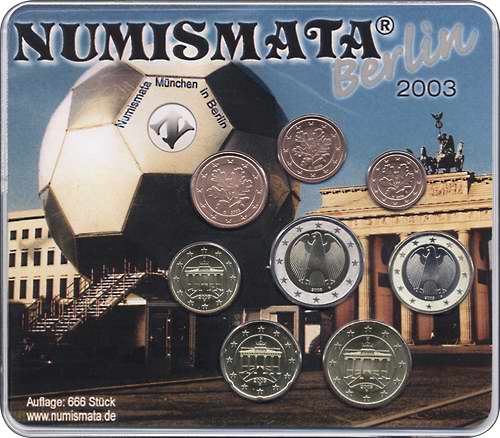 D-051 Euro-KMS 2003 D Numismata München in Berlin 