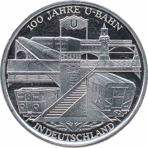 Deutschland 10 Euro 2002 U-Bahn stg 