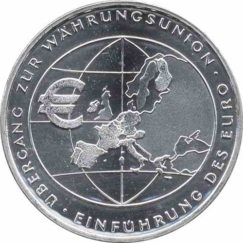 Deutschland 10 Euro 2002 Währungsunion stg 