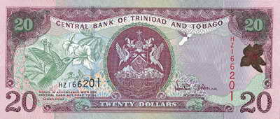 Trinidad & Tobago P.44a 20 Dollars 2002 (1) 