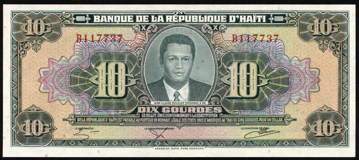 Haiti P.242 10 Gourdes L.1979 (1) 