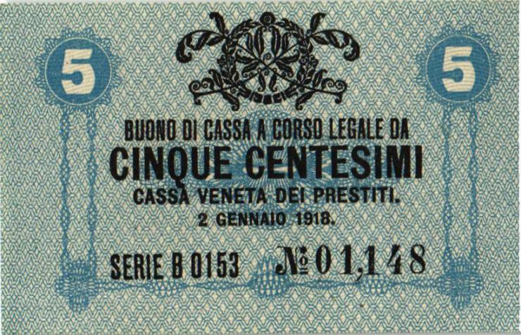 Italien / Italy P.M01 5 Centesmi 1918 (1) 