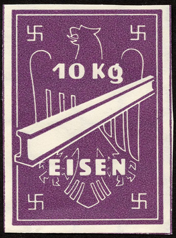Ersatzzahlungsmittel 3. Reich Eisen 10 kg (1) 