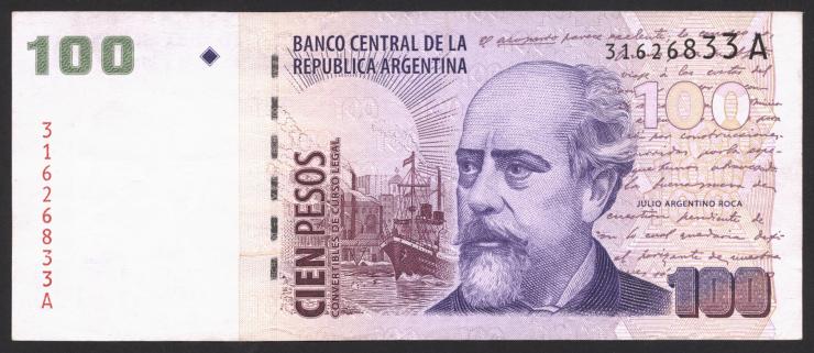 Argentinien / Argentina P.351 100 Pesos (1999-2002) (3) Serie A 