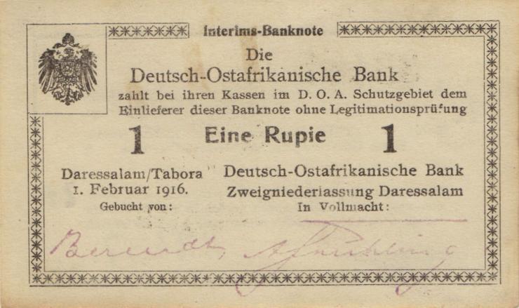 R.928t: Deutsch-Ostafrika 1 Rupie 1916 Z2 (1) 