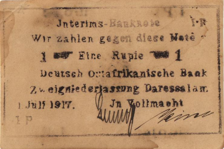 R.936f: Deutsch-Ostafrika 1 Rupie 1917 IP (2) 