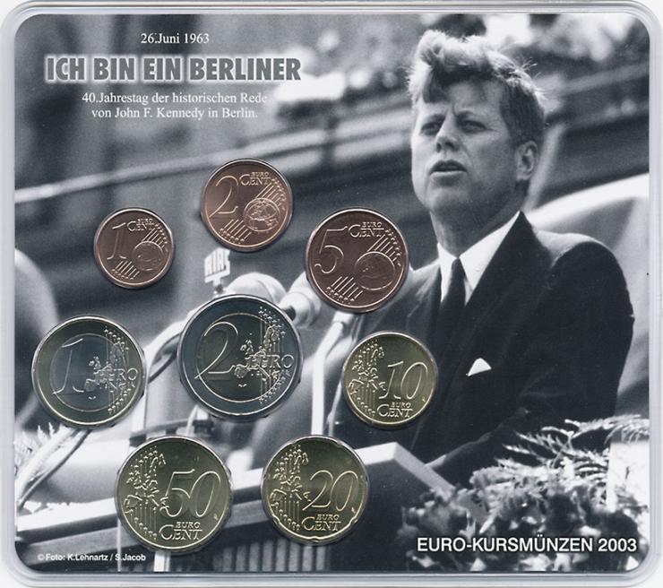 A-022 Euro-KMS 2003 A History Edition IV: 40. Jahrestag des Kennedy-Besuchs in Berlin 