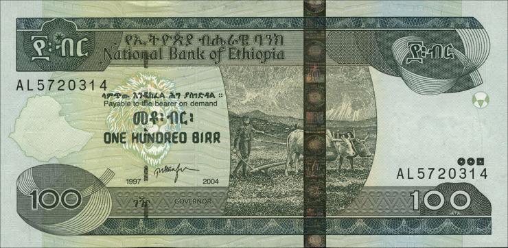 Äthiopien / Ethiopia P.52b 100 Birr 2004 (1) 