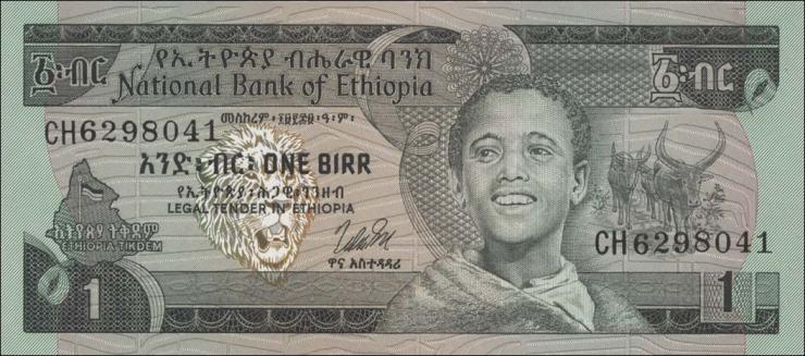 Äthiopien / Ethiopia P.30b 1 Birr (1976) (1) 