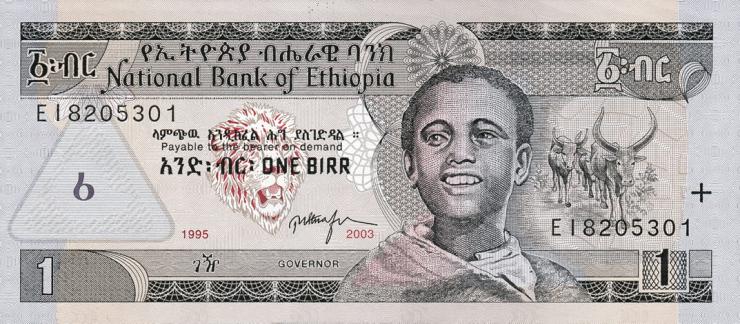 Äthiopien / Ethiopia P.46c 1 Birr (2003) (1) 